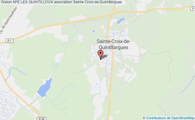 plan association Ape Les Quintilloux Sainte-Croix-de-Quintillargues