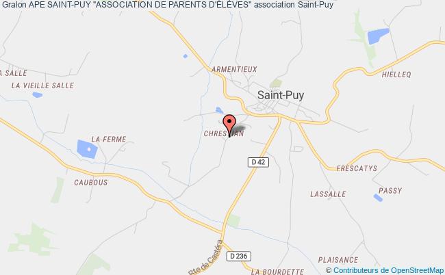 plan association Ape Saint-puy "association De Parents D'ÉlÈves" Saint-Puy