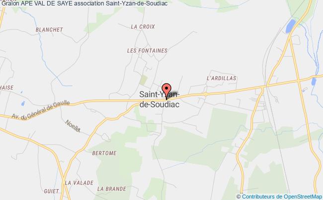 plan association Ape Val De Saye Saint-Yzan-de-Soudiac