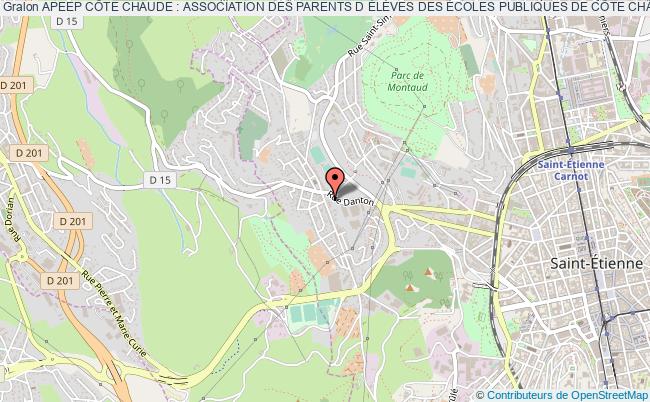 plan association Apeep CÔte Chaude : Association Des Parents D ÉlÈves Des Écoles Publiques De CÔte Chaude Saint-Étienne