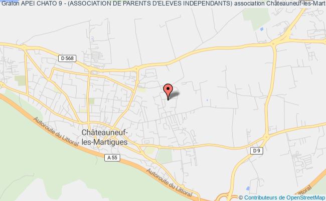 plan association Apei Chato 9 - (association De Parents D'eleves Independants) Châteauneuf-les-Martigues