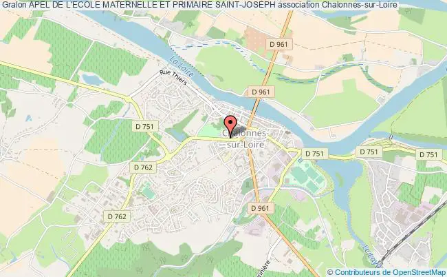 plan association Apel De L'ecole Maternelle Et Primaire Saint-joseph Chalonnes-sur-Loire