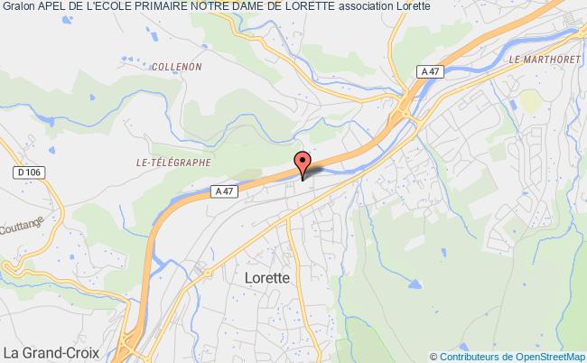 plan association Apel De L'ecole Primaire Notre Dame De Lorette Lorette