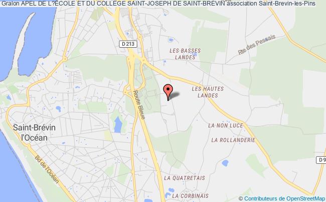 plan association Apel De L?École Et Du CollÈge Saint-joseph De Saint-brÉvin Saint-Brevin-les-Pins