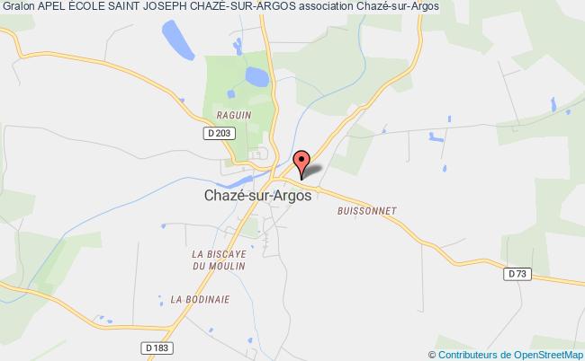 plan association Apel École Saint Joseph ChazÉ-sur-argos Chazé-sur-Argos