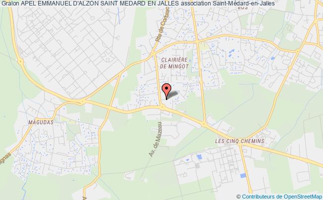 plan association Apel Emmanuel D'alzon Saint Medard En Jalles Saint-Médard-en-Jalles