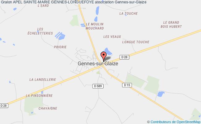 plan association Apel Sainte-marie Gennes-longuefuye Gennes-Longuefuye