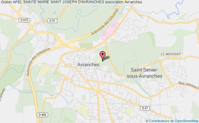 plan association Apel Sainte Marie Saint Joseph D'avranches Avranches