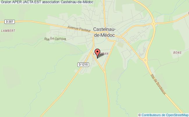 plan association Aper Jacta Est Castelnau-de-Médoc