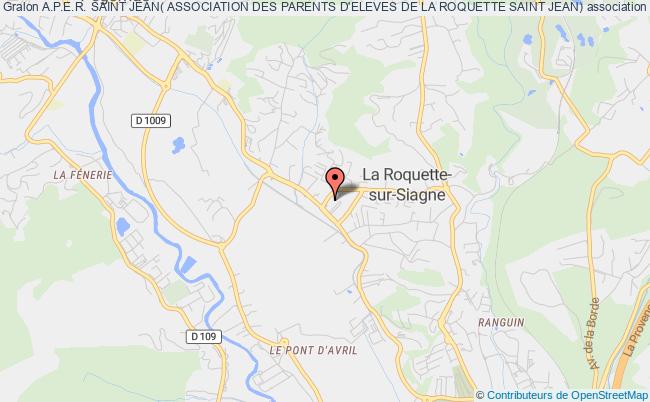 plan association A.p.e.r. Saint Jean( Association Des Parents D'eleves De La Roquette Saint Jean) La    Roquette-sur-Siagne