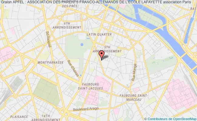 plan association Apfel : Association Des Parents Franco-allemands De L'ecole Lafayette PARIS