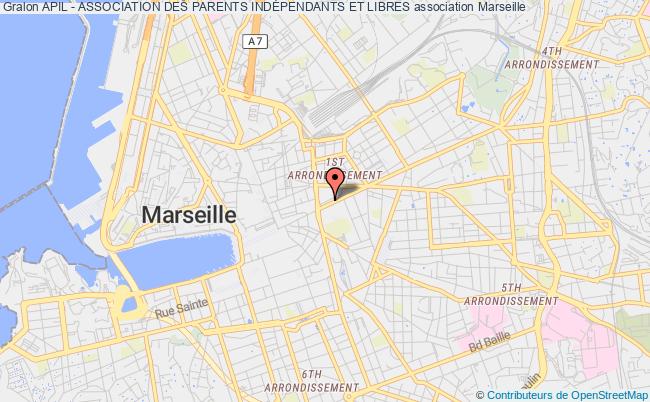 plan association Apil - Association Des Parents IndÉpendants Et Libres Marseille