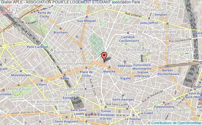 plan association Aple - Association Pour Le Logement Etudiant Paris