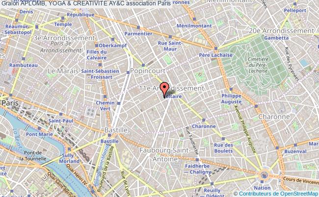 plan association Aplomb, Yoga & Creativite Ay&c Paris 11e