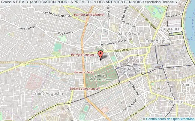plan association A.p.p.a.b. (association Pour La Promotion Des Artistes BÉninois Bordeaux