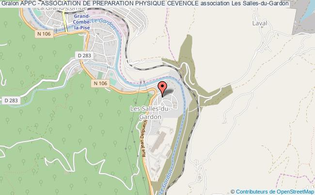 plan association Appc - Association De Preparation Physique Cevenole Les   Salles-du-Gardon