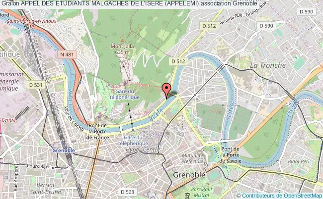 plan association Appel Des Etudiants Malgaches De L'isere (appelemi) Grenoble