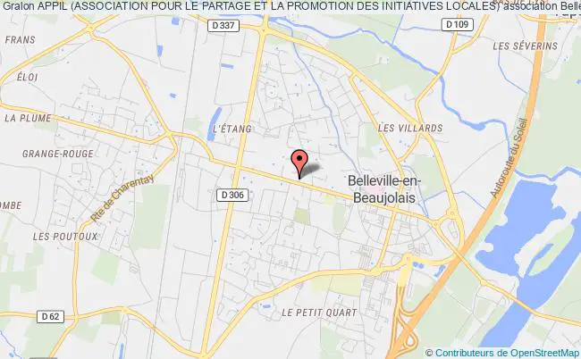 plan association Appil (association Pour Le Partage Et La Promotion Des Initiatives Locales) Belleville-en-Beaujolais