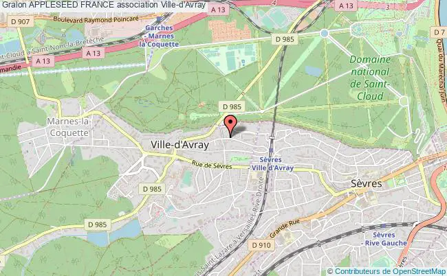 plan association Appleseed France Ville-d'Avray