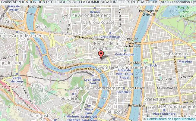 plan association Application Des Recherches Sur La Communicaton Et Les Interactions (arci) Lyon
