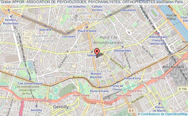 plan association Appor- Association De Psychologues, Psychanalystes, Orthophonistes Paris