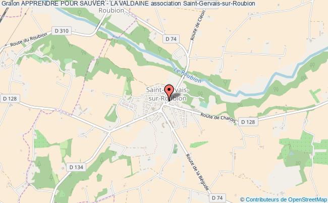 plan association Apprendre Pour Sauver - La Valdaine Saint-Gervais-sur-Roubion