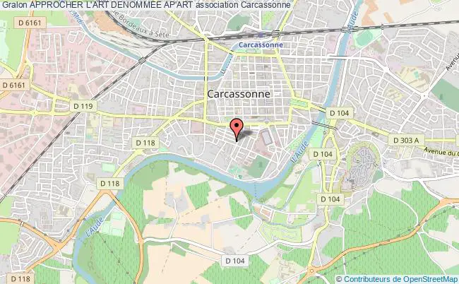 plan association Approcher L'art Denommee Ap'art Carcassonne