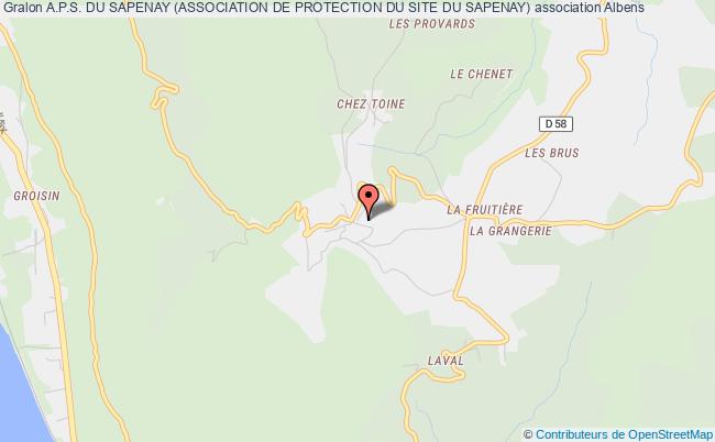 plan association A.p.s. Du Sapenay (association De Protection Du Site Du Sapenay) Entrelacs
