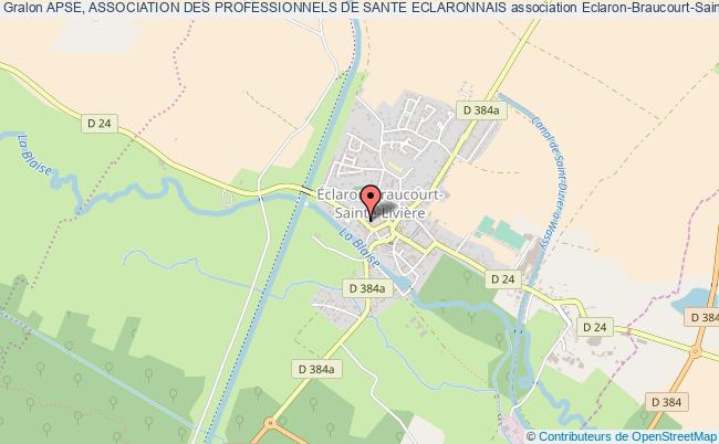 plan association Apse, Association Des Professionnels De Sante Eclaronnais Éclaron-Braucourt-Sainte-Livière