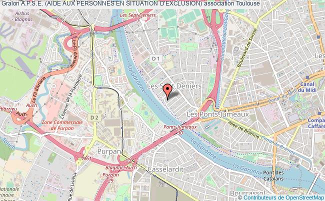 plan association A.p.s.e. (aide Aux Personnes En Situation D'exclusion) Toulouse