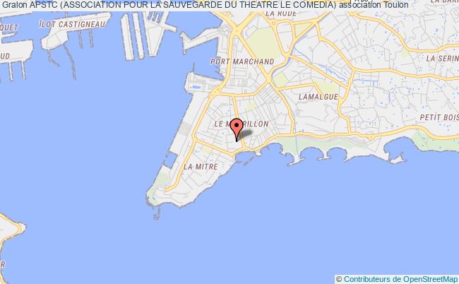 plan association Apstc (association Pour La Sauvegarde Du Theatre Le Comedia) Toulon