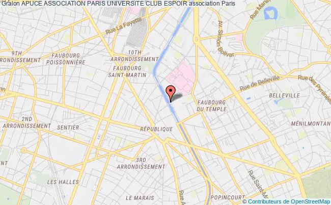 plan association Apuce Association Paris Universite Club Espoir Paris