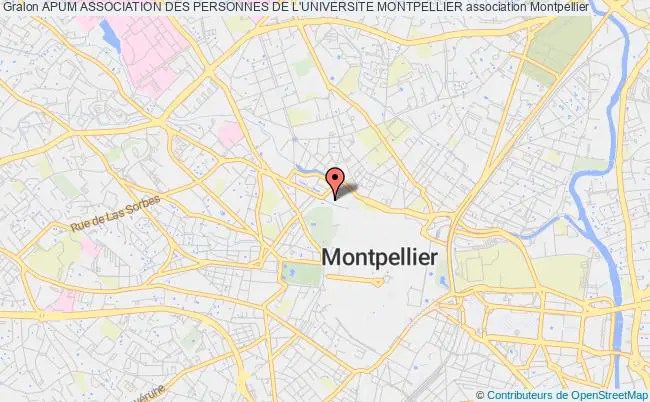 plan association Apum Association Des Personnes De L'universite Montpellier Montpellier