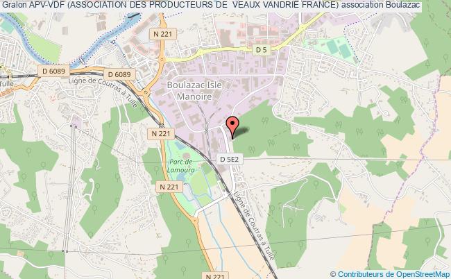 plan association Apv-vdf (association Des Producteurs De  Veaux Vandrie France) Boulazac