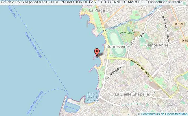 plan association A.p.v.c.m (association De Promotion De La Vie Citoyenne De Marseille) Marseille 14e