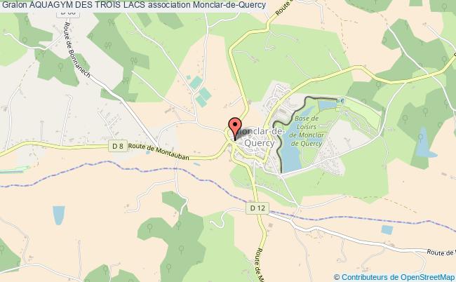 plan association Aquagym Des Trois Lacs Monclar-de-Quercy
