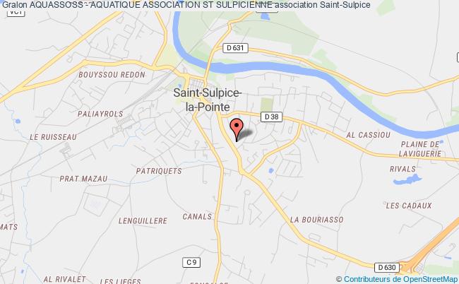 plan association Aquassoss - Aquatique Association St Sulpicienne Saint-Sulpice-la-Pointe