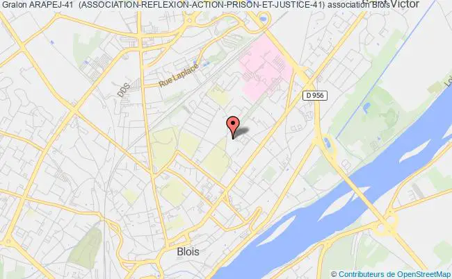 plan association Arapej-41  (association-reflexion-action-prison-et-justice-41) Blois