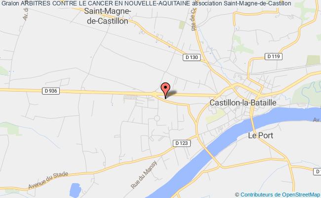 plan association Arbitres Contre Le Cancer En Nouvelle-aquitaine Saint-Magne-de-Castillon