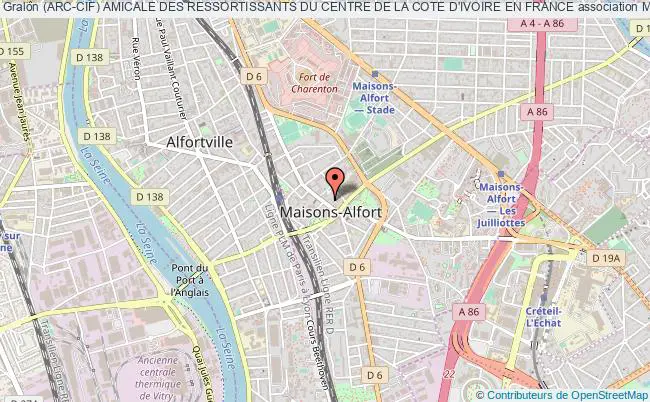 plan association (arc-cif) Amicale Des Ressortissants Du Centre De La Cote D'ivoire En France Maisons-Alfort