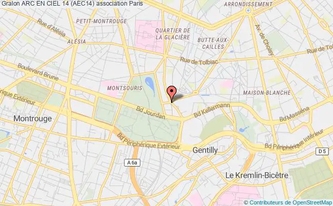 plan association Arc En Ciel 14 (aec14) PARIS