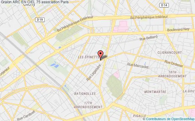 plan association Arc En Ciel 75 PARIS