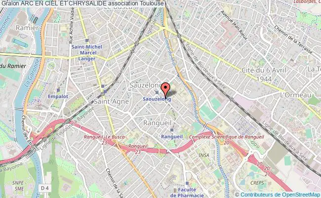 plan association Arc En Ciel Et Chrysalide Toulouse