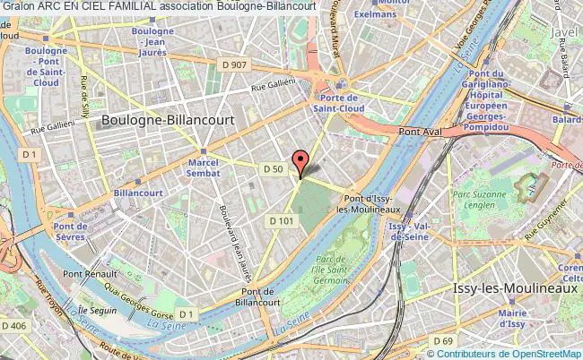 plan association Arc En Ciel Familial Boulogne-Billancourt