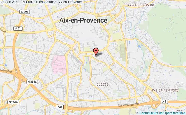 plan association Arc En Livres Aix-en-Provence