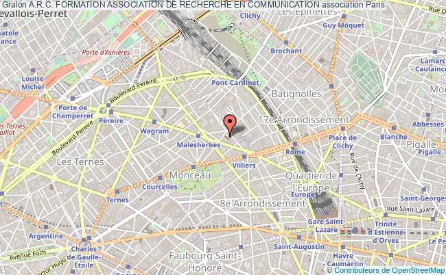 plan association A.r.c. Formation Association De Recherche En Communication PARIS