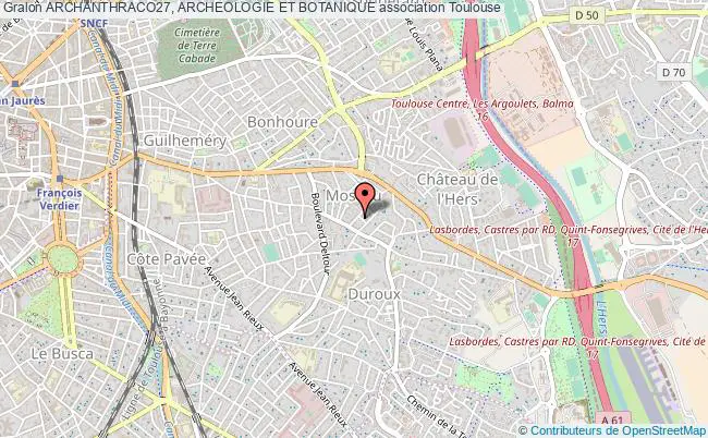 plan association Archanthraco27, Archeologie Et Botanique Toulouse