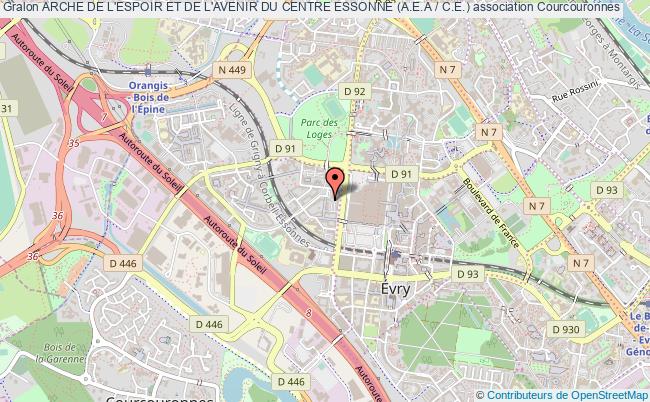 plan association Arche De L'espoir Et De L'avenir Du Centre Essonne (a.e.a / C.e.) Courcouronnes