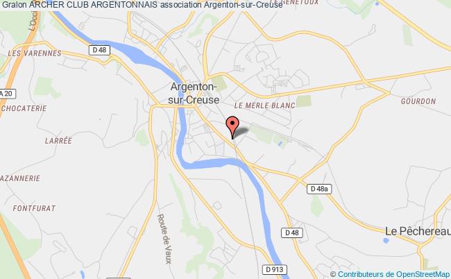 plan association Archer Club Argentonnais Argenton-sur-Creuse