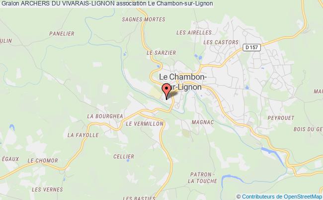 plan association Archers Du Vivarais-lignon Le    Chambon-sur-Lignon